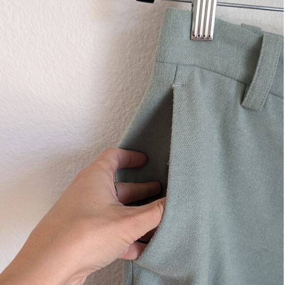 Vince Green Wool Blend Straight Leg Tailored Trouser Pants, size 6 - Picture 5 of 13